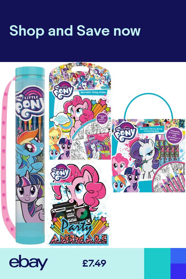MY LITTLE PONY Activity Sets Colouring Sticker Art Craft Play Xmas Girls Gift