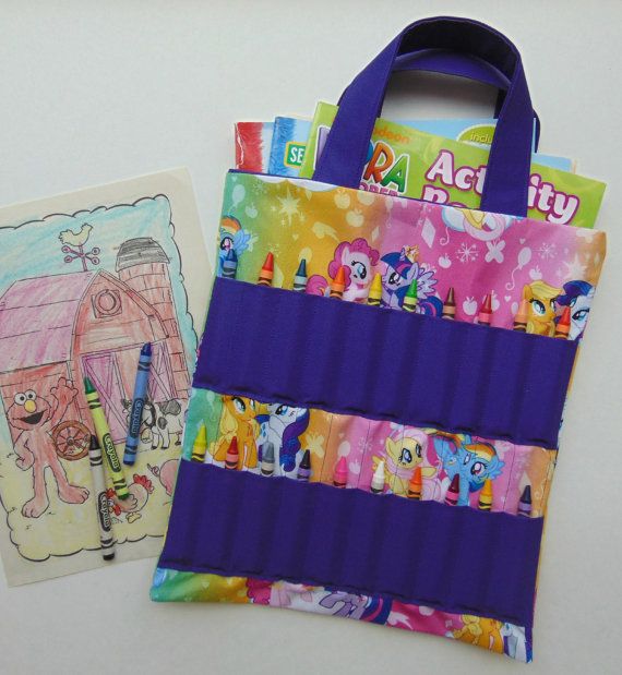 My Little Pony Coloring Book and Crayon Holder by Shoppebylola