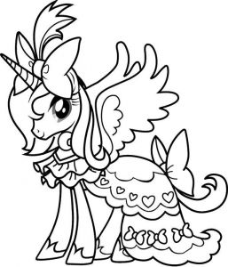 My Little Pony Happy Birthday Coloring Page | BubaKids.com