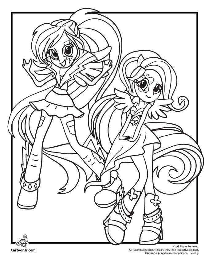 My Little Pony Coloring Pages Rainbow Dash Equestria Girls Coloring Dash Eque