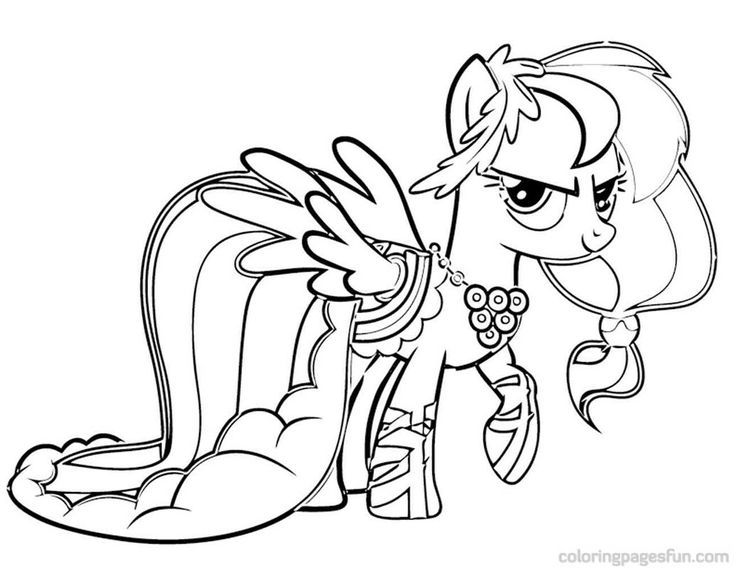 My Little Pony Coloring Pages Rainbow Dash My Little Pony Coloring Pages Rainb