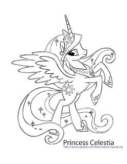 My Little Pony Coloring Pages – Princess celestia Celestia Coloring Pages