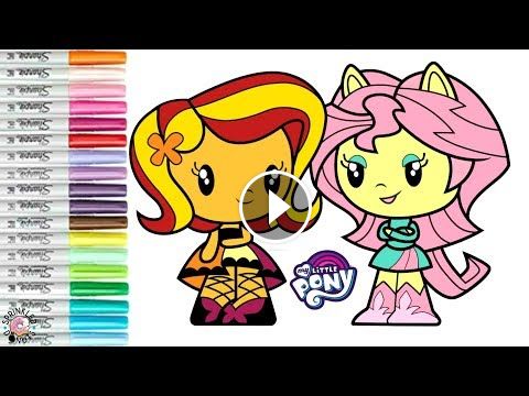 My Little Pony Cutie Mark Crew Color Swap Coloring Book Equestria Girls Flutters