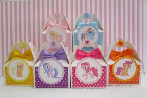 My Little Pony Favor Boxes Little Pony Favor Boxes Little Pony Party Little P