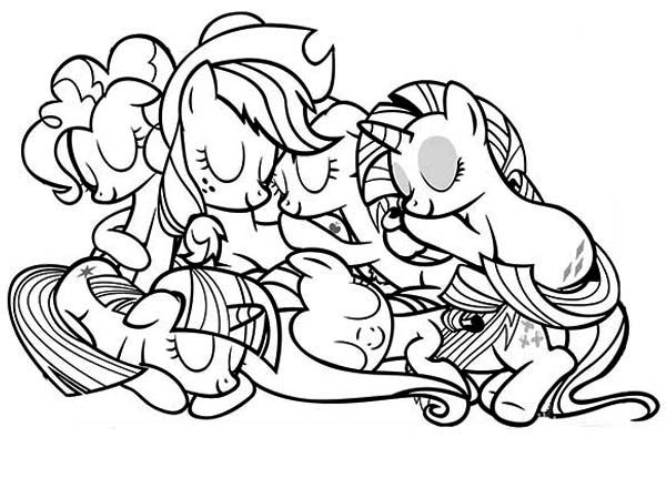 My Little Pony Friendship is Magic Coloring Page - Free - BubaKids.com