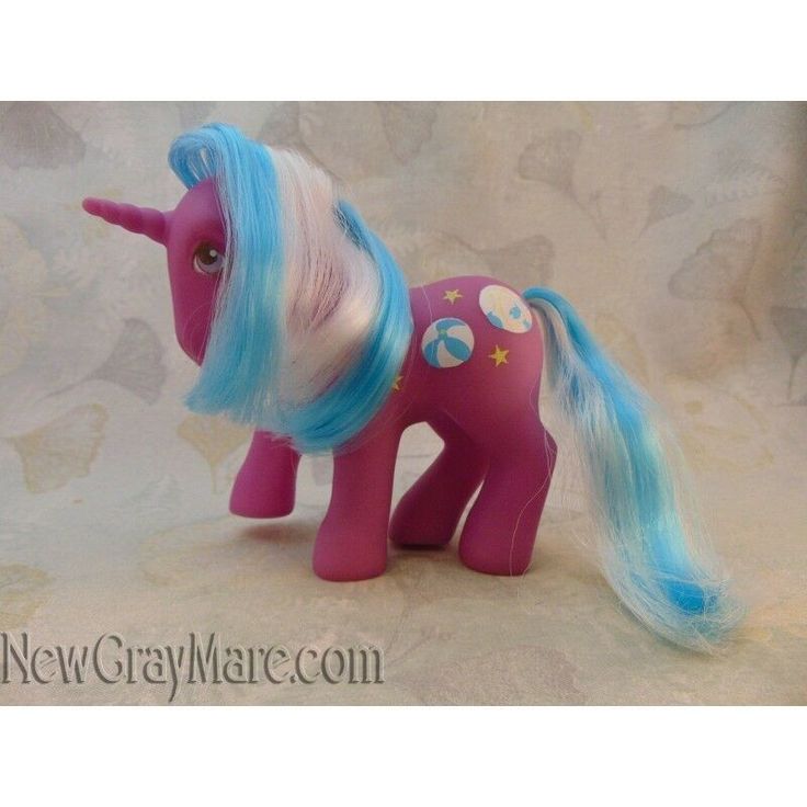 My Little Pony G1 Beachball beach ball sunshine pony change color unicorn hair