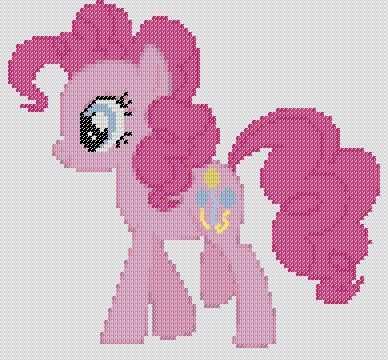 My Little Pony Inspired Pattern Pinkie Pie