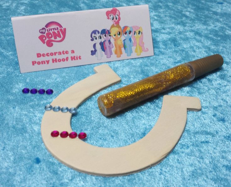 PARTY PACK Sets of 6 to 24 My Little Pony Decorate your own Hoof Craft Kit by