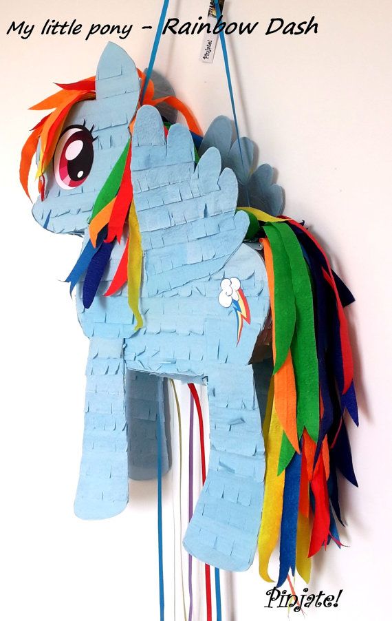 Rainbow Dash pinata My Little Pony by PinjateNoviSad on Etsy