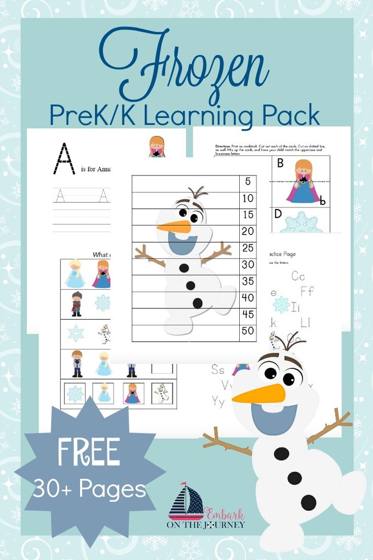 Your little FROZEN fans will love this free printable for preschool and kinderga