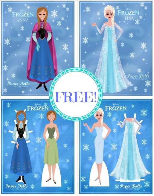 frozen free printables FREE Disney Frozen Printable Paper Dolls Free Stuff F