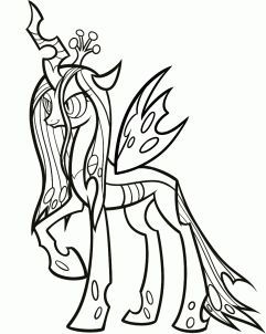 how to draw queen chrysalis my little pony step 8 chrysalis draw Pony queen