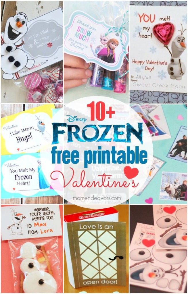 10 FREE Disney FROZEN Printable Valentines