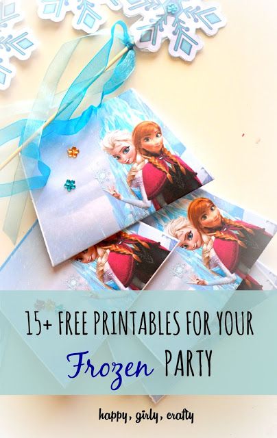 15 free printables for your Frozen party round up
