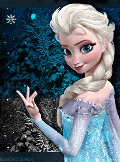 Cubeecraft of Elsa from Disney39s Animated Movie Frozen SKGaleana