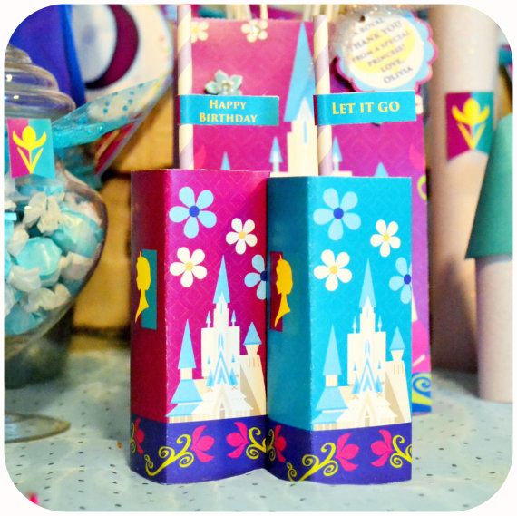 DISNEY FROZEN Printable Juice Box Wrappers Coronation Day on Etsy 3.00