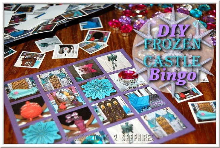 DIY Disney FROZEN Castle Bingo Game plus Free Printable FrozenFun shop cbia