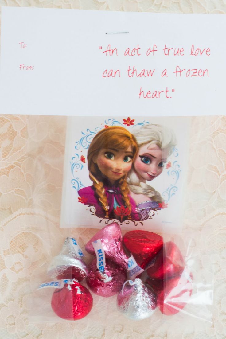 DIY Frozen Valentine Cards and Free Frozen Printable
