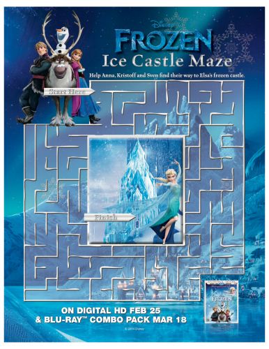 Disney Frozen Free Printable Maze