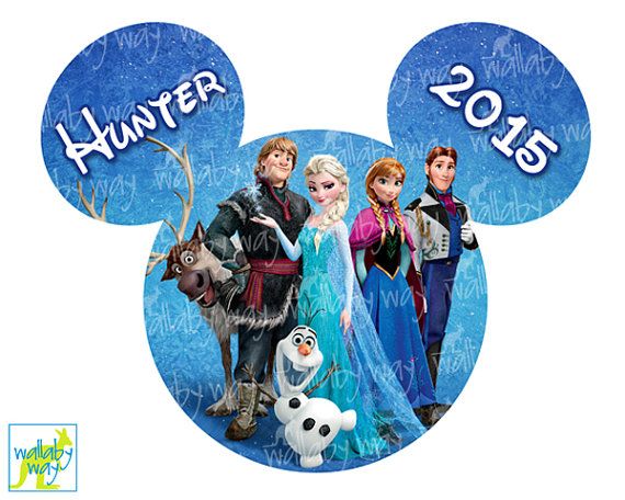 Disney Frozen Printable Iron On Transfer or Use as Clip Art DIY Disney Frozen