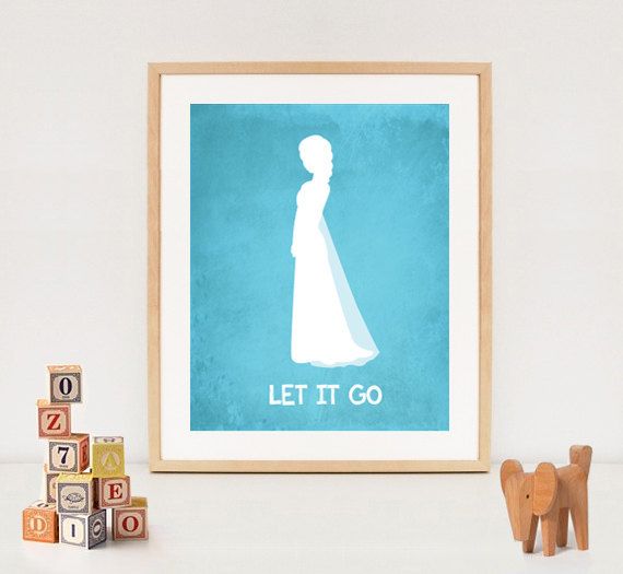 Disney Frozen printable Let It Go Elsa Poster INSTANT DOWNLOAD Diy wall ar