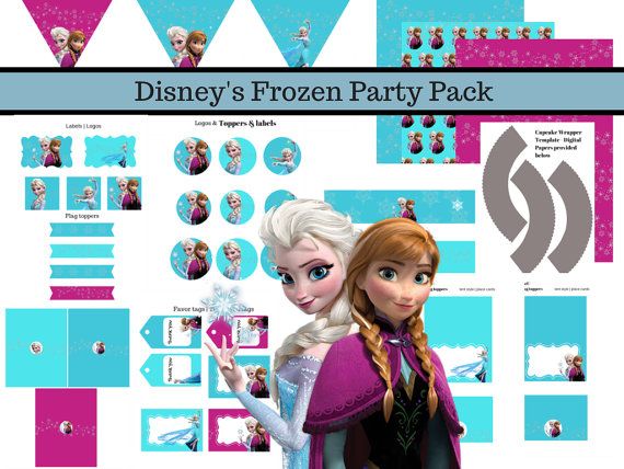 Disney39s FROZEN Birthday party Printable package Get yours for under 2 by