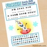 FREE Frozen Printable Decode Olaf’s Secret Message