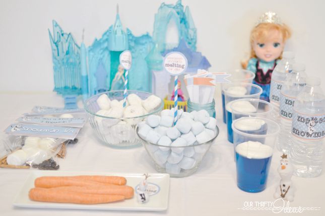 FROZEN movie release with a party Free printables Our Thrifty Ideas