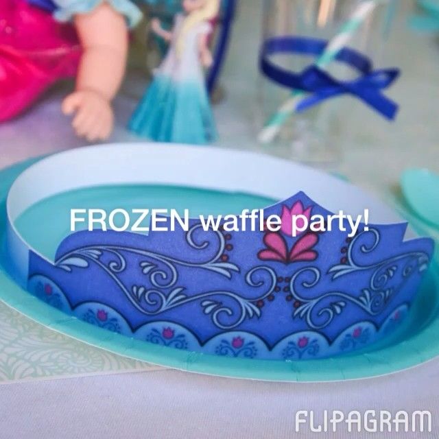 FROZEN waffle party on the blog today Come see all the details and download the