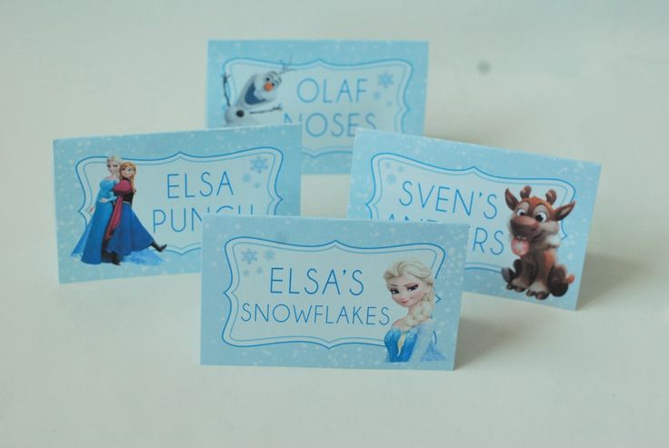 Free Frozen Party Printables Food Labels