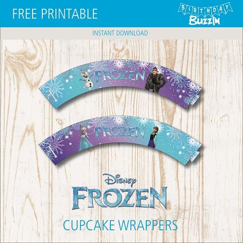 Free Printable Frozen Cupcake Wrappers