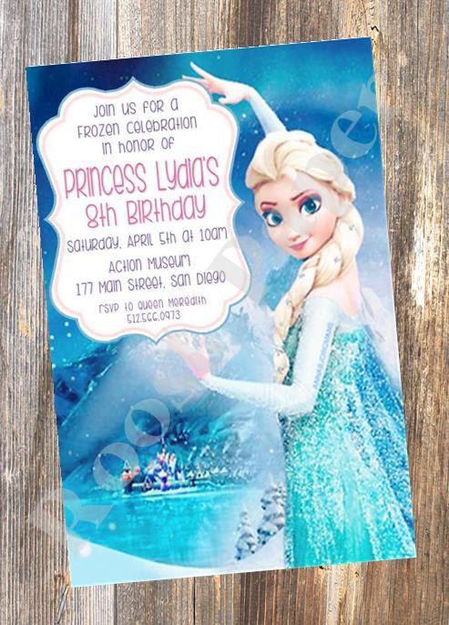 Free Printing for first 10 invitations Frozen by RoostPaperie 13.00