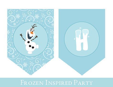 Frozen Birthday Banner Printable Free Banner Birthday free Frozen printable