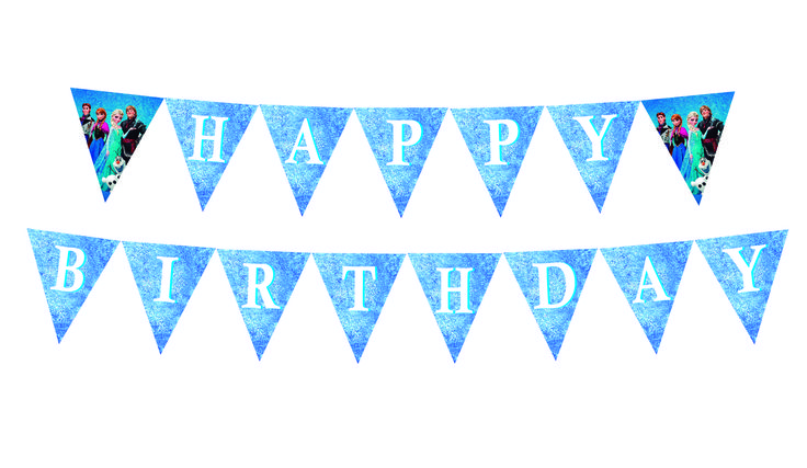 Frozen Birthday Banner. We can send you the banner or the printable file. You ca