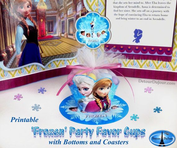 Frozen Birthday Party Frozen Cupcake Wrappers Printable Favor Holders Frozen C