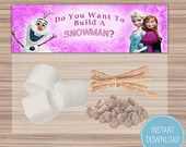 Frozen Birthday Themed Childrens Party Party Bag Toppers Organized Food Ba