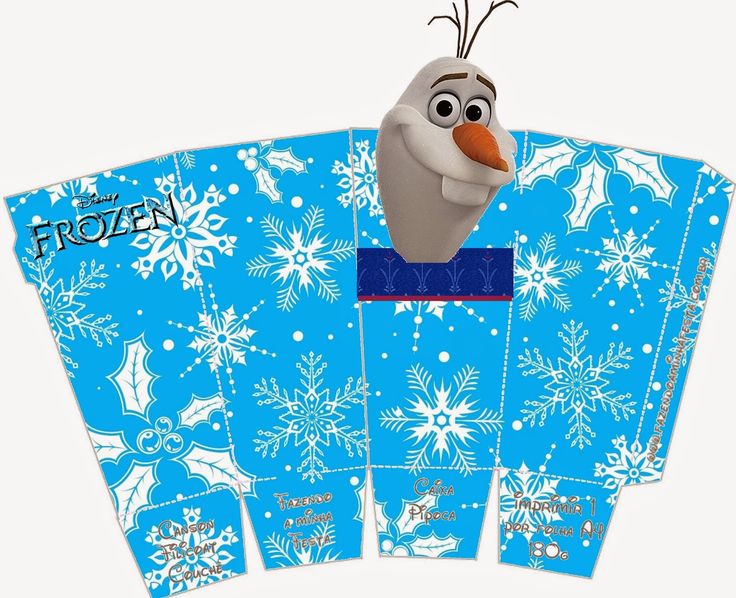 Frozen Free Printable PopCorn Boxes. Oh My Fiesta in english