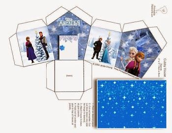 Frozen House shapped Free Printable