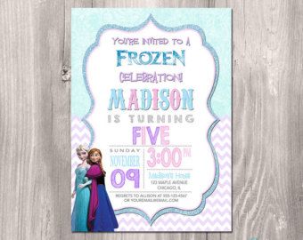 Frozen Invitation Frozen Birthday Invitation Frozen printable Invitation Froz