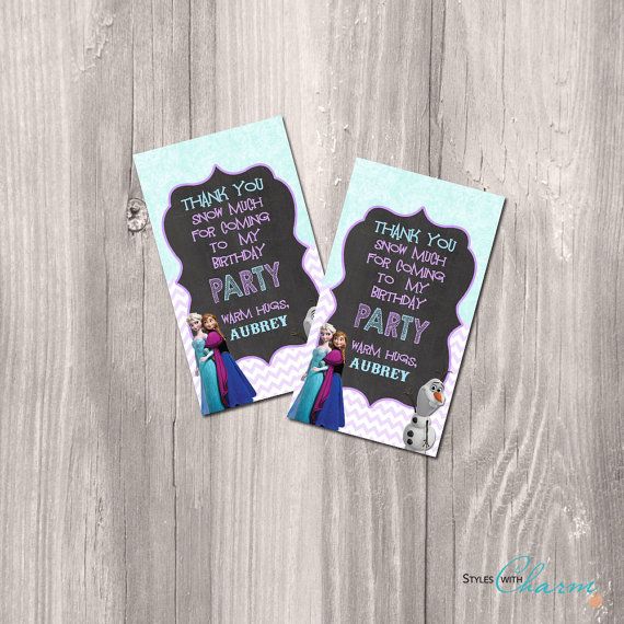 Frozen Printable Favor Tags Frozen DIY Favor by StyleswithCharm