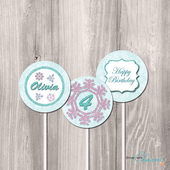 Frozen Printable Party Circles Frozen DIY by StyleswithCharm