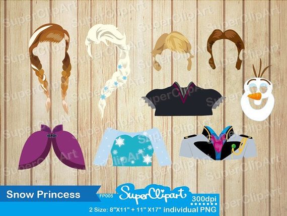 Frozen Props for Frozen Birthday Party. Frozen by SuperClipArt