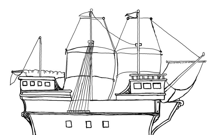 Image for Mayflower Coloring Pages