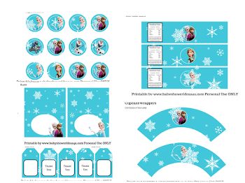 Nice Frozen Free Printable Kit. Pages and pages of printables