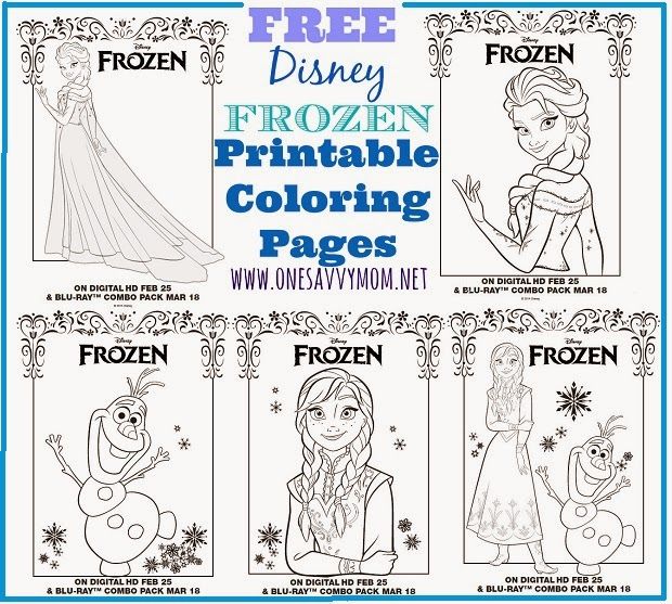 One Savvy Mom™ NYC Area Mom Blog Disney Frozen Free Printable Anna Elsa a