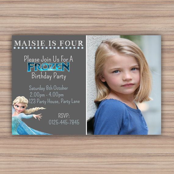 Personalised Frozen Birthday Invitation Frozen by CeMariePrints £6.00