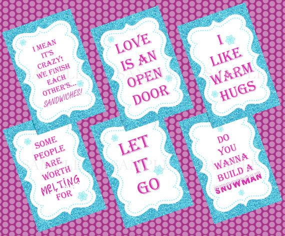 SIGNS FROZEN inspired Party Signs Six Party Signs Printable Instant Down
