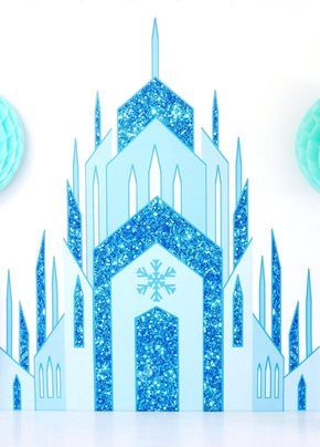 Shop Ice Princess Castle Large Printable Poster Buy online for a girl birthday