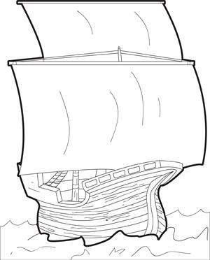 The Mayflower Coloring Page Coloring Mayflower page cartoon coloring pages