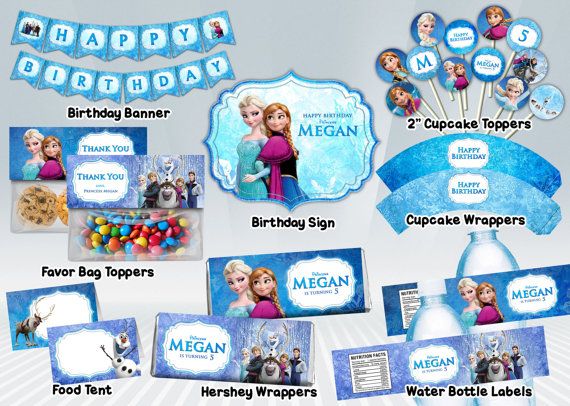 This is perfect for Jamie39s Party Frozen Printable Party Package by DigiPar